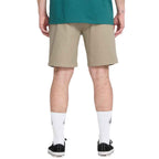 Volcom Frickin II Elastic Waist Short 19 Khaki