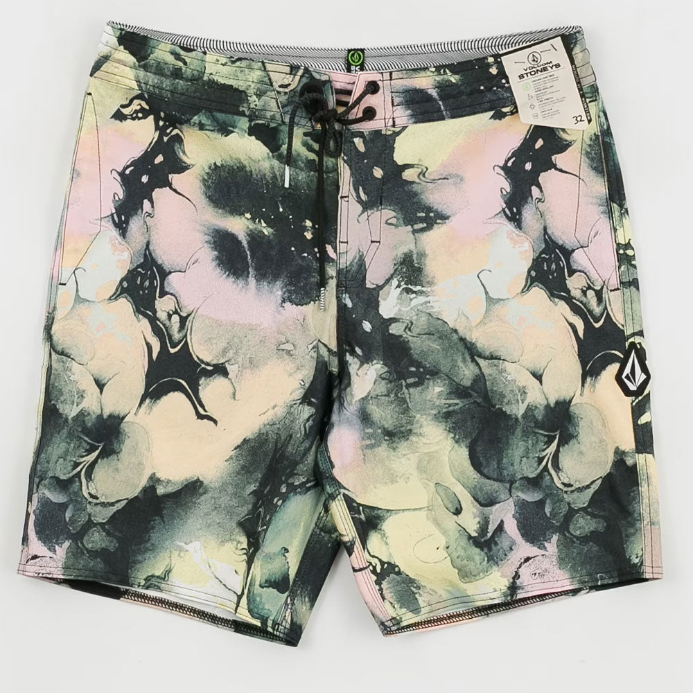 Volcom Skulli Wash Stoney 19 Boardshorts - Dawn Yellow