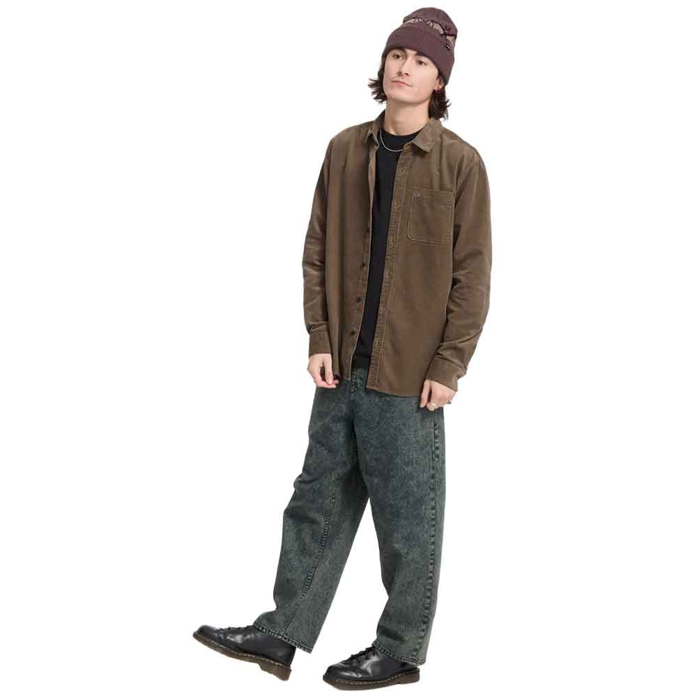 Volcom Zander Cord Shirt Earth