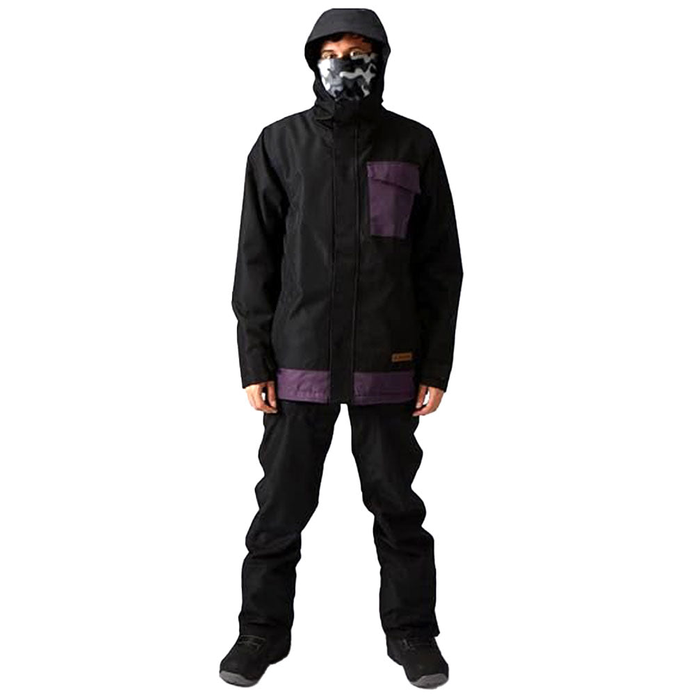 West Beach Pipeline Snowboard Ski Jacket - Black
