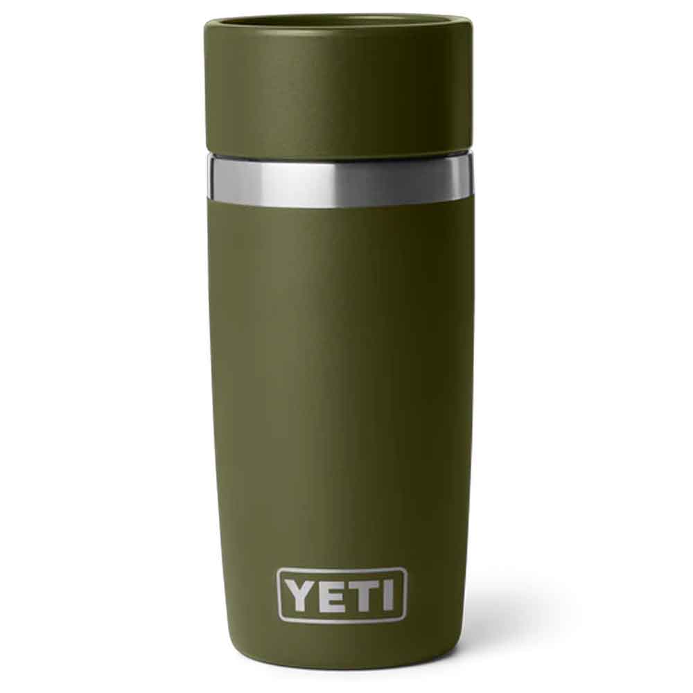 Yeti Rambler 12oz Travel Bottle Olive King Crab Orange