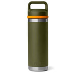 Yeti Rambler 18oz Bottle With Chug Cap Olive King Crab Orange