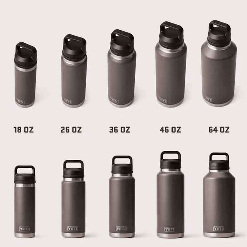 Yeti Rambler 18oz Colour Straw Bottle Charcoal