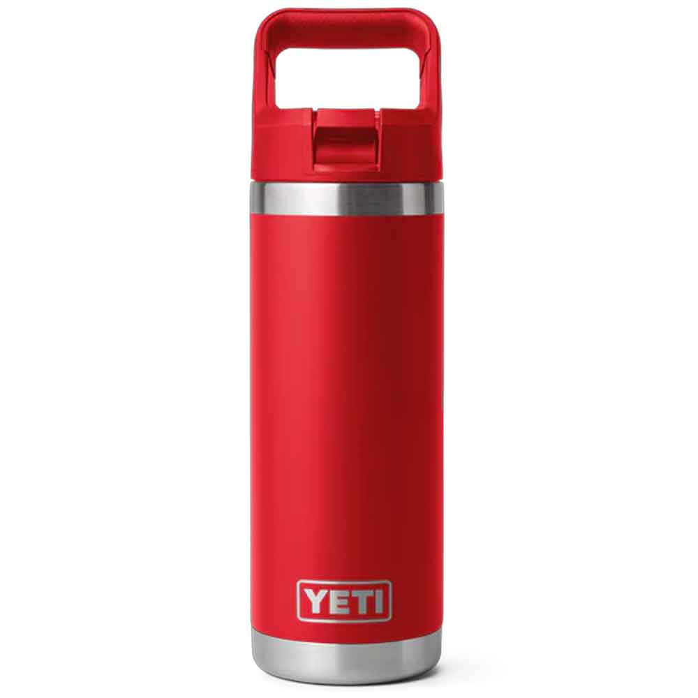 Yeti Rambler 18oz Colour Straw Bottle - Rescue Red