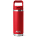Yeti Rambler 18oz Colour Straw Bottle - Rescue Red