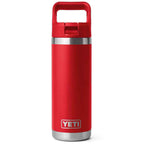 Yeti Rambler 18oz Colour Straw Bottle - Rescue Red