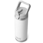 Yeti Rambler 18oz Colour Straw Bottle White