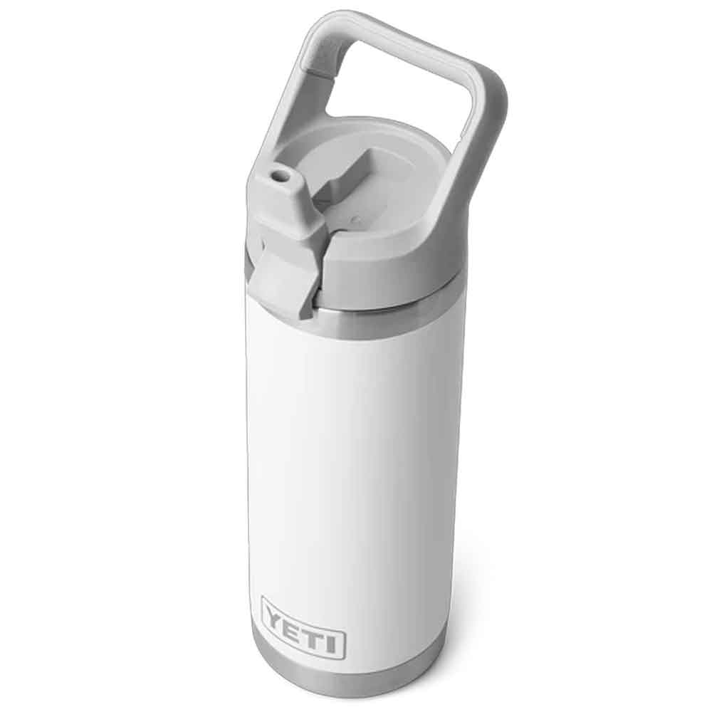Yeti Rambler 18oz Colour Straw Bottle White