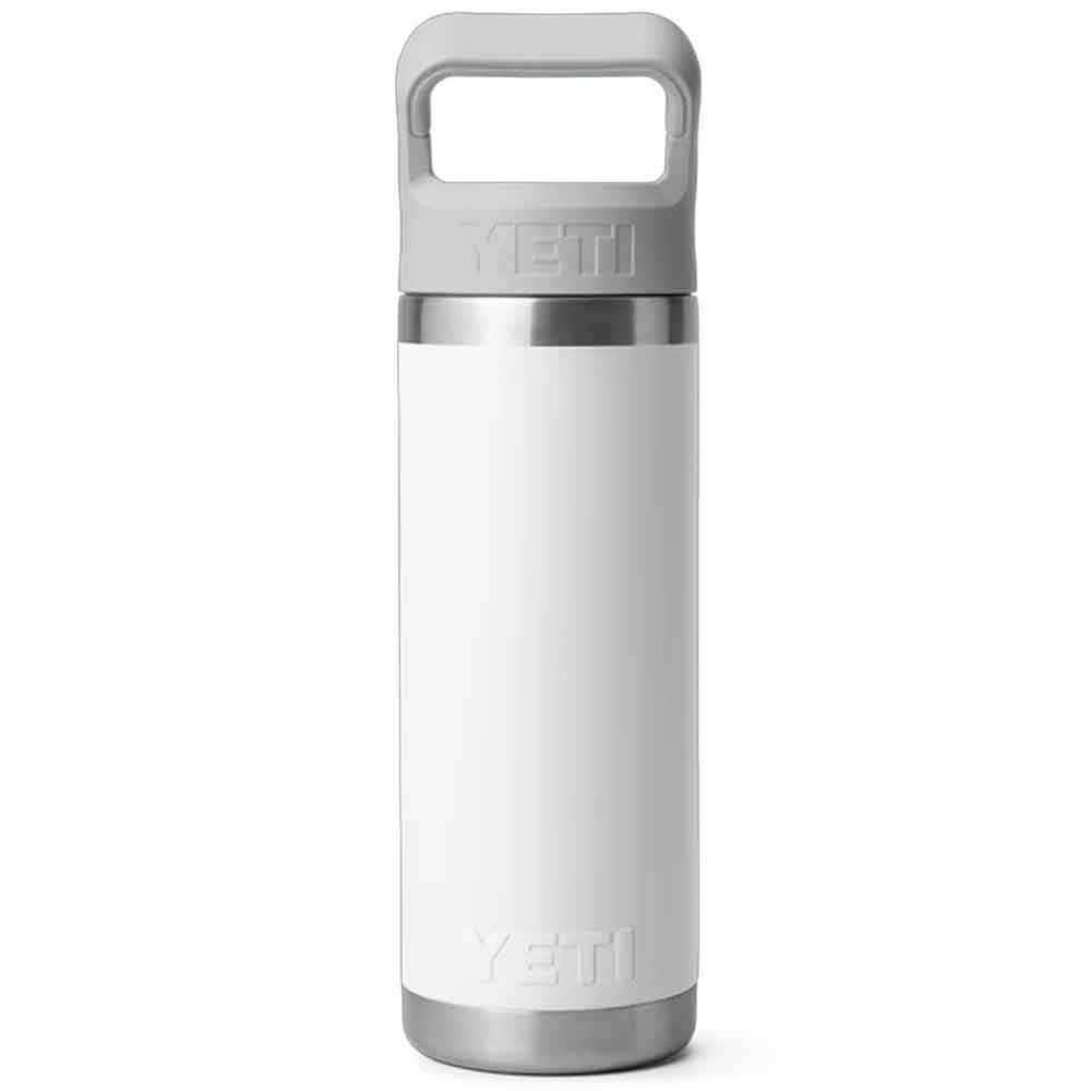 Yeti Rambler 18oz Colour Straw Bottle White
