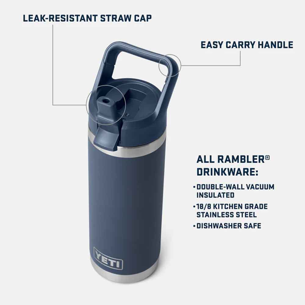 Yeti Rambler 18oz Colour Straw Bottle Pace Purple