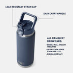Yeti Rambler 26oz Colour Straw Bottle Pace Purple