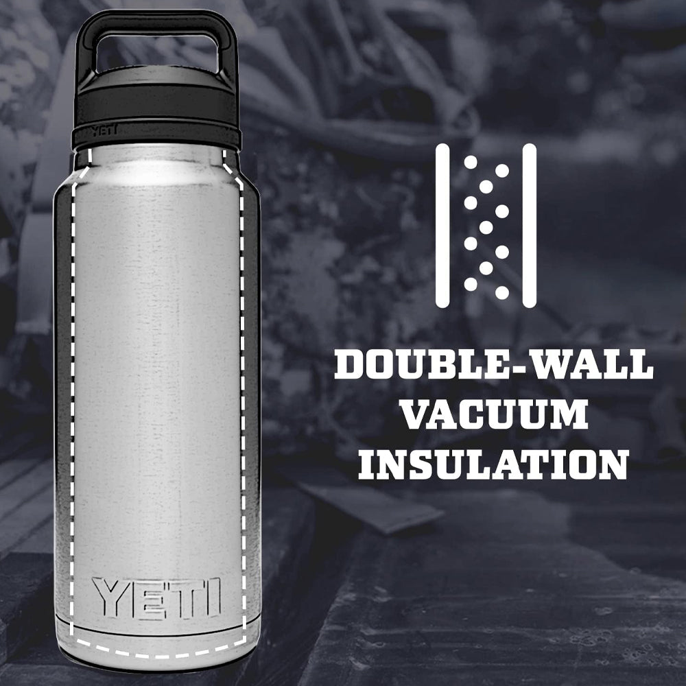 Yeti Rambler 46 Oz Bottle With Chug Cap - Rescue Red