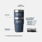 Yeti Rambler 8oz Stackable Cup Pace Purple
