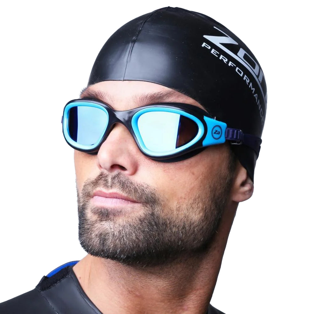 Zone 3 Vapour Swim Goggles  - Polarised Lens Navy/Blue