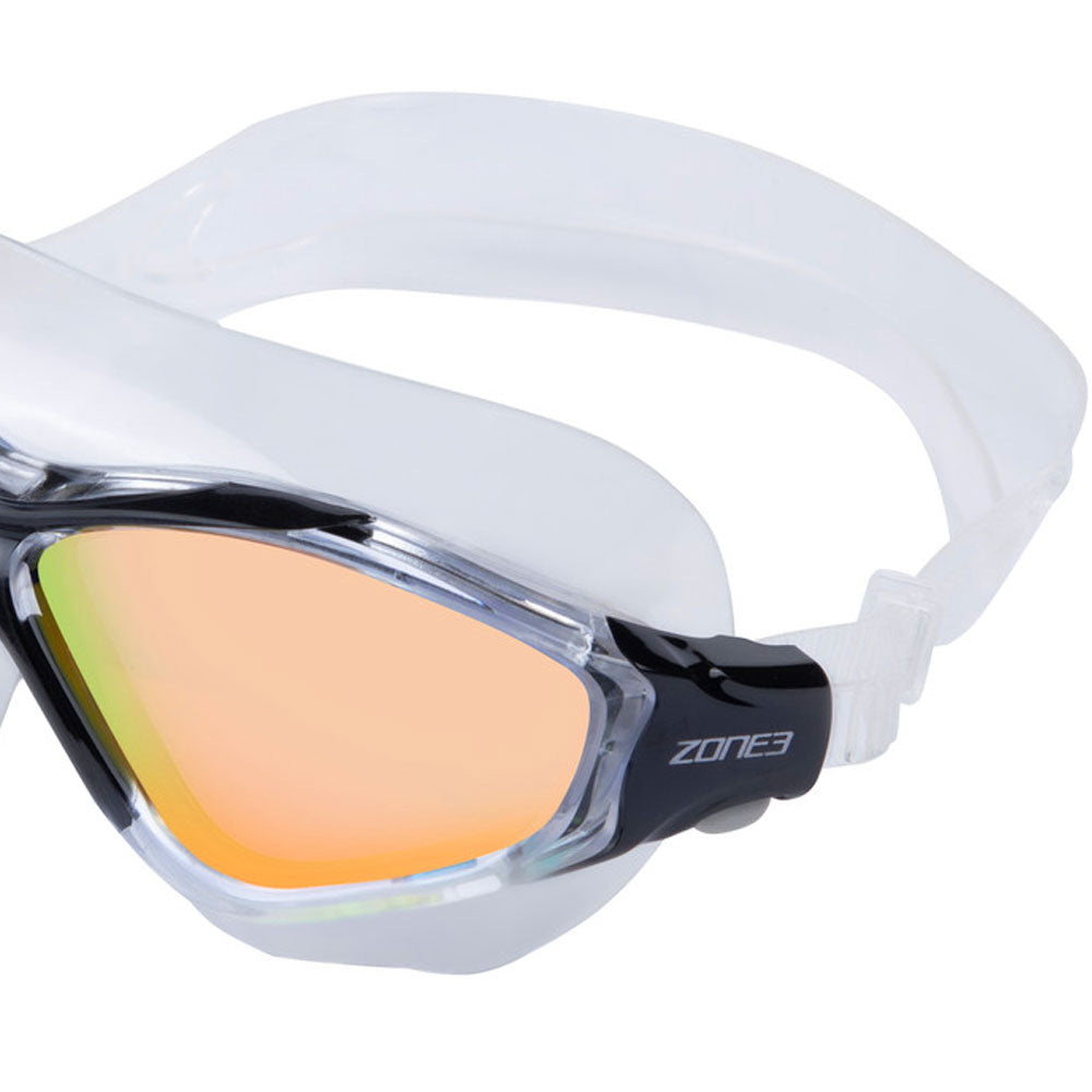 Zone 3 Vision Max Mirror Swim Mask - Clear/Black