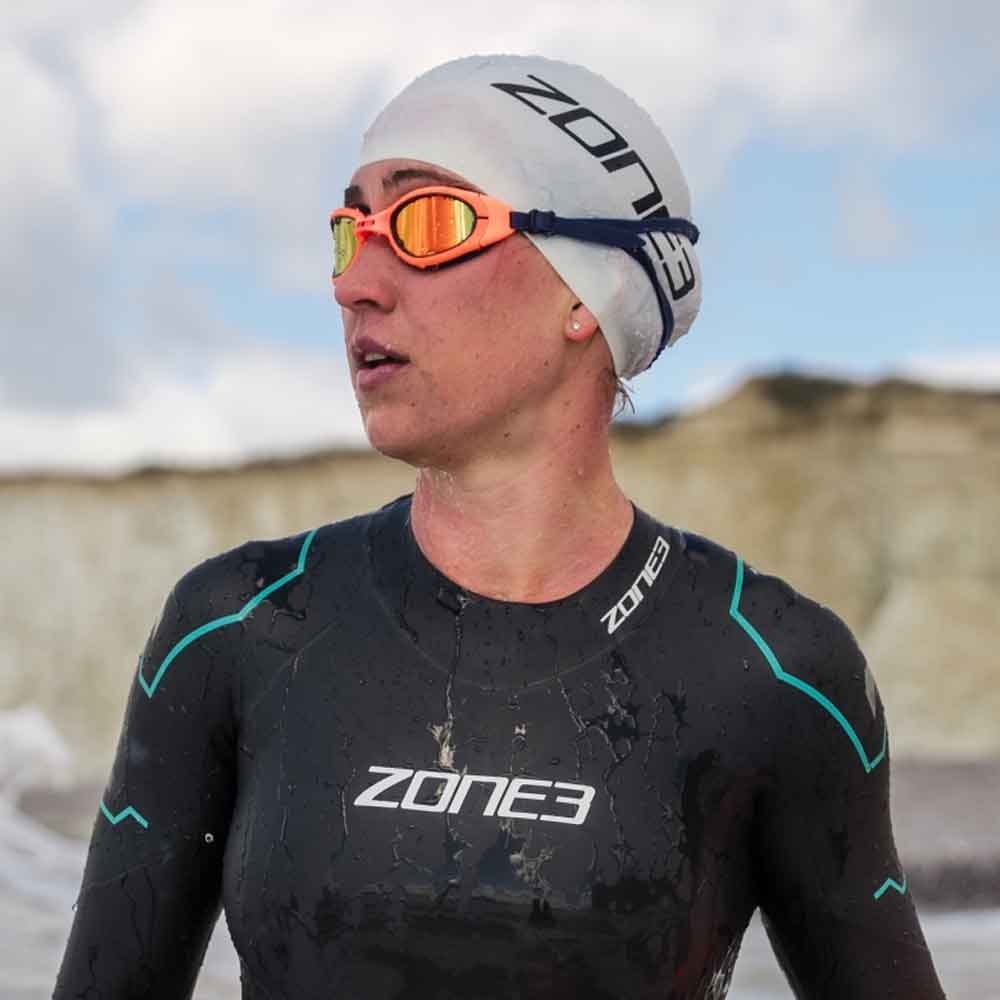 Zone3 Attack Polarised Swim Goggles High Vis Orange Navy – Ocean Sports Boardridersguide