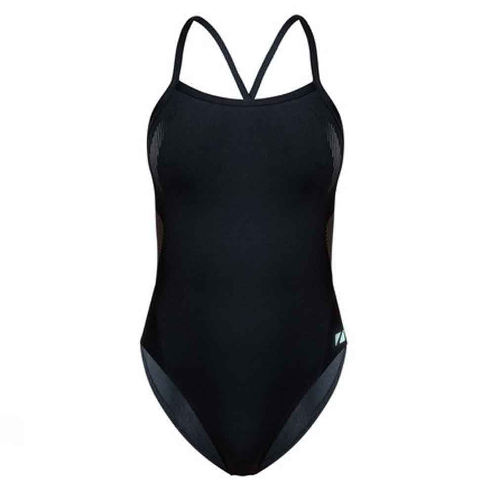 Zone3 Strap Back Swim Suit Black