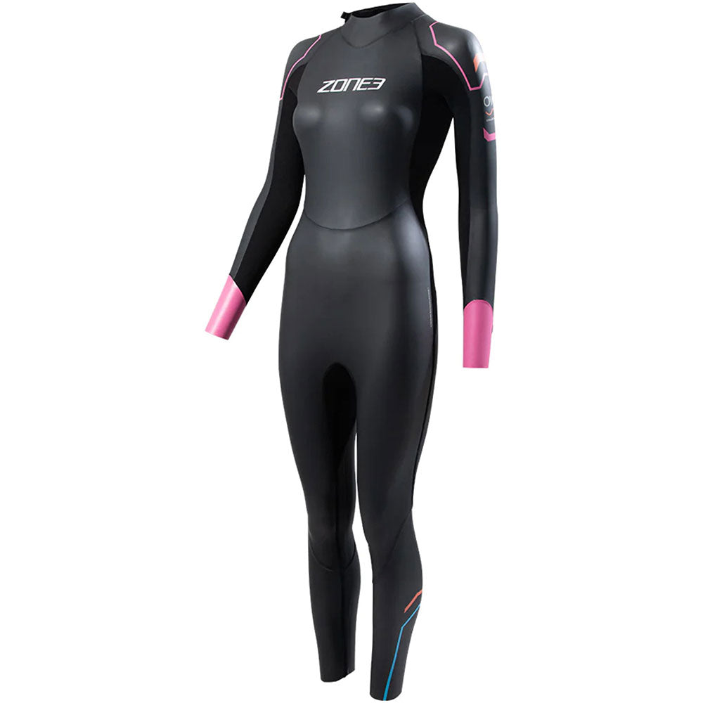 Zone 3 Womens Aspect Breaststroke Wetsuit  - Black/Pink
