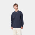 Carhartt WIP Script Embroidery Long Sleeved T-Shirt