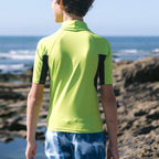 C-Skins Junior NuWave Rash X Vest - Lime/Anthracite/Multi
