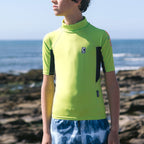 C-Skins Junior NuWave Rash X Vest - Lime/Anthracite/Multi