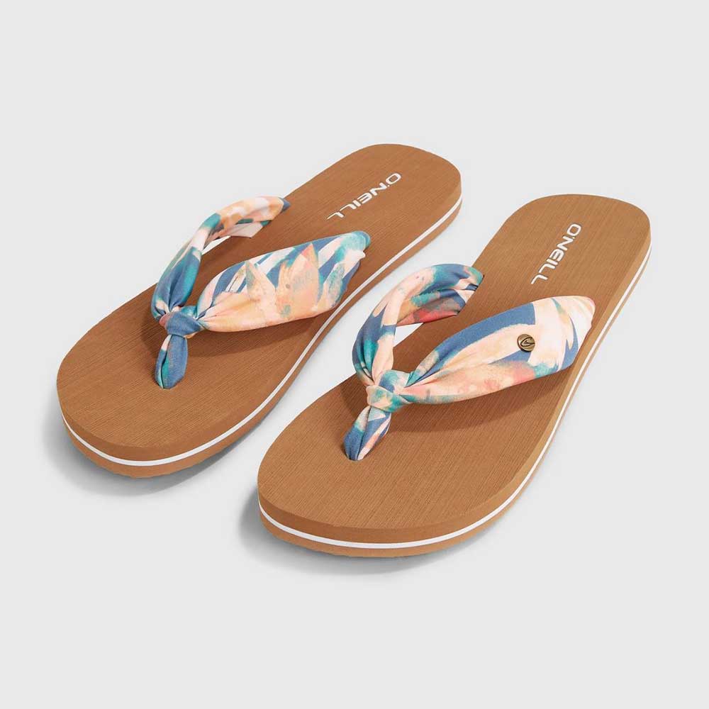 O'Neill Womens Ditsy Tropical Blue Sun Sandals
