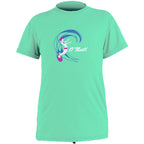 O'Neill Toddler Girls O'Zone Short Sleeve Sun Shirt  - Light Aqua