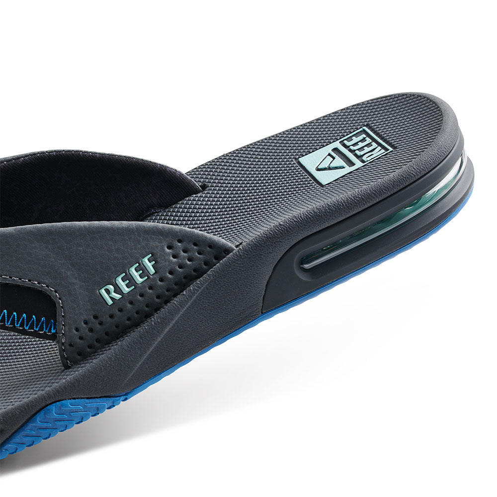 Reef Fanning Gunmetal / Ocean Sandals