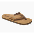 Reef Leather Smoothy Flip Flops - Bronze Brown