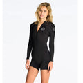 Rip Curl Womens G-Bomb 1mm Long Sleeve Shortie Wetsuit - Black