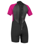 O'Neill Womens Reactor II 2mm Back Zip Shortie Wetsuit