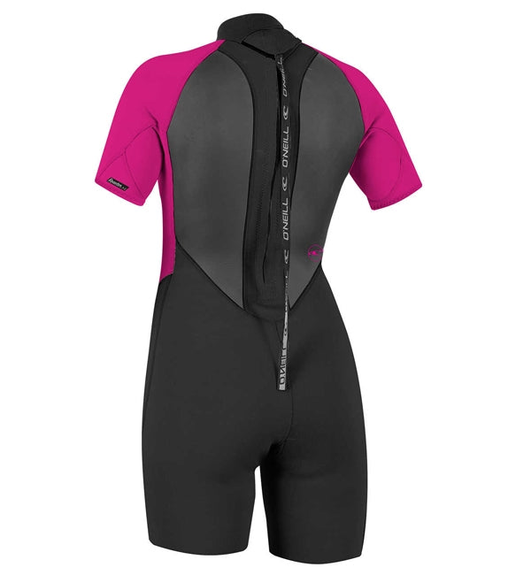 O'Neill Womens Reactor II 2mm Back Zip Shortie Wetsuit