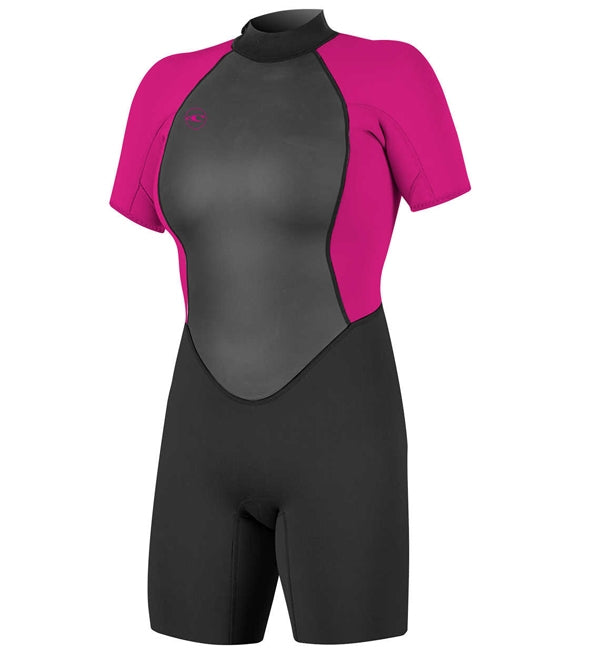 O'Neill Womens Reactor II 2mm Back Zip Shortie Wetsuit