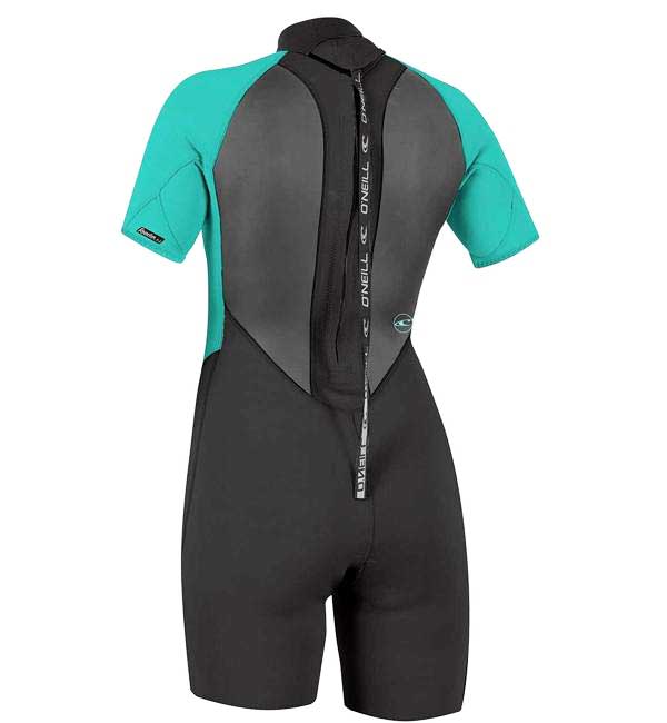 O'Neill Womens Reactor II 2mm Back Zip Shortie Wetsuit