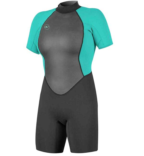 O'Neill Womens Reactor II 2mm Back Zip Shortie Wetsuit