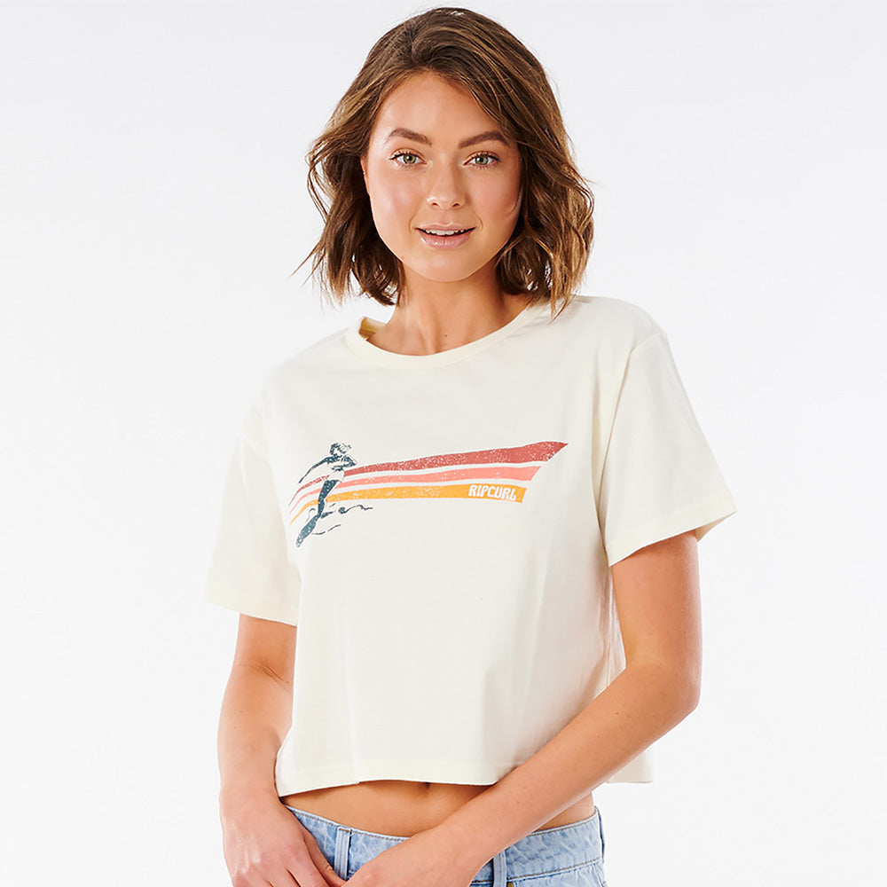 Rip Curl Golden State Crop Short Sleeve T- Shirt