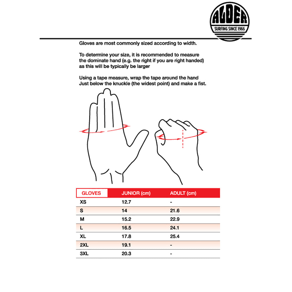 Alder Spirit Fast Dry 4mm Wetsuit Gloves