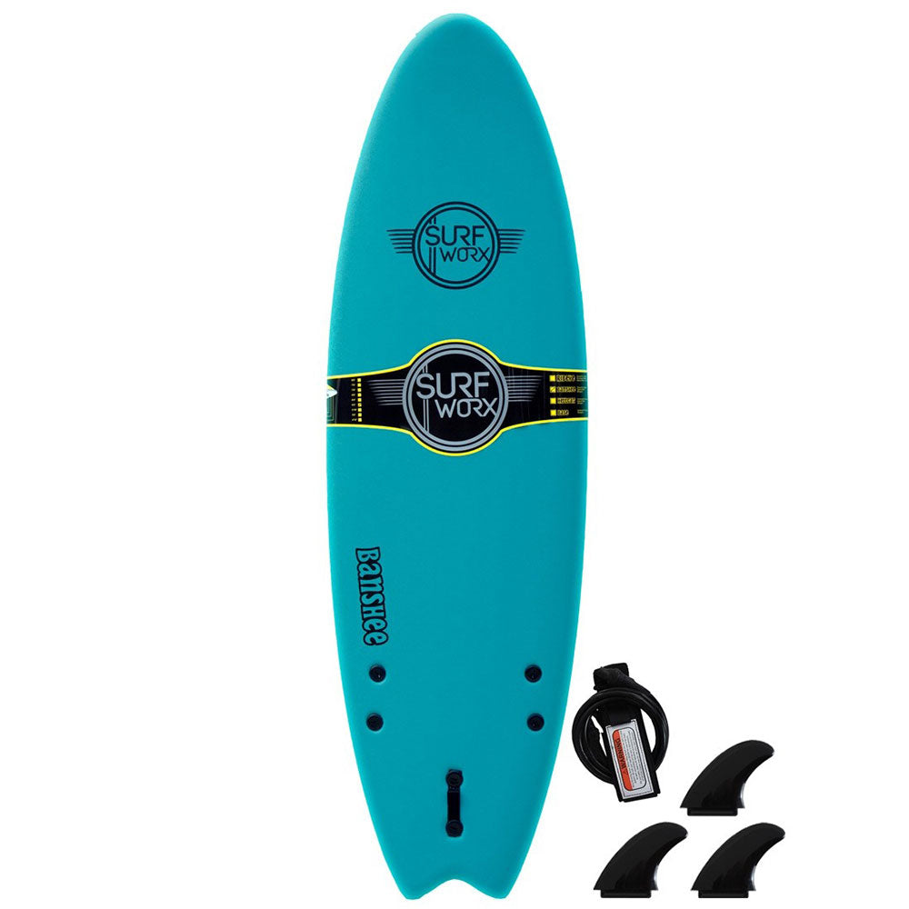 Surfworx Banshee 6ft Hybrid Soft Surfboard