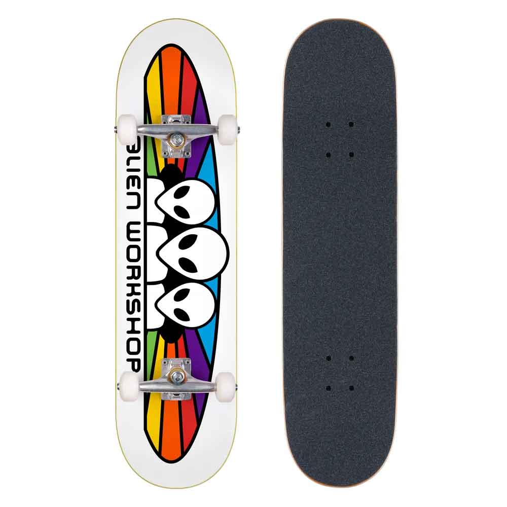 Alien Workshop 8" White Spectrum Complete Skateboard