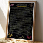 Beach of Brighton Botanical Black 2023 Tide Poster