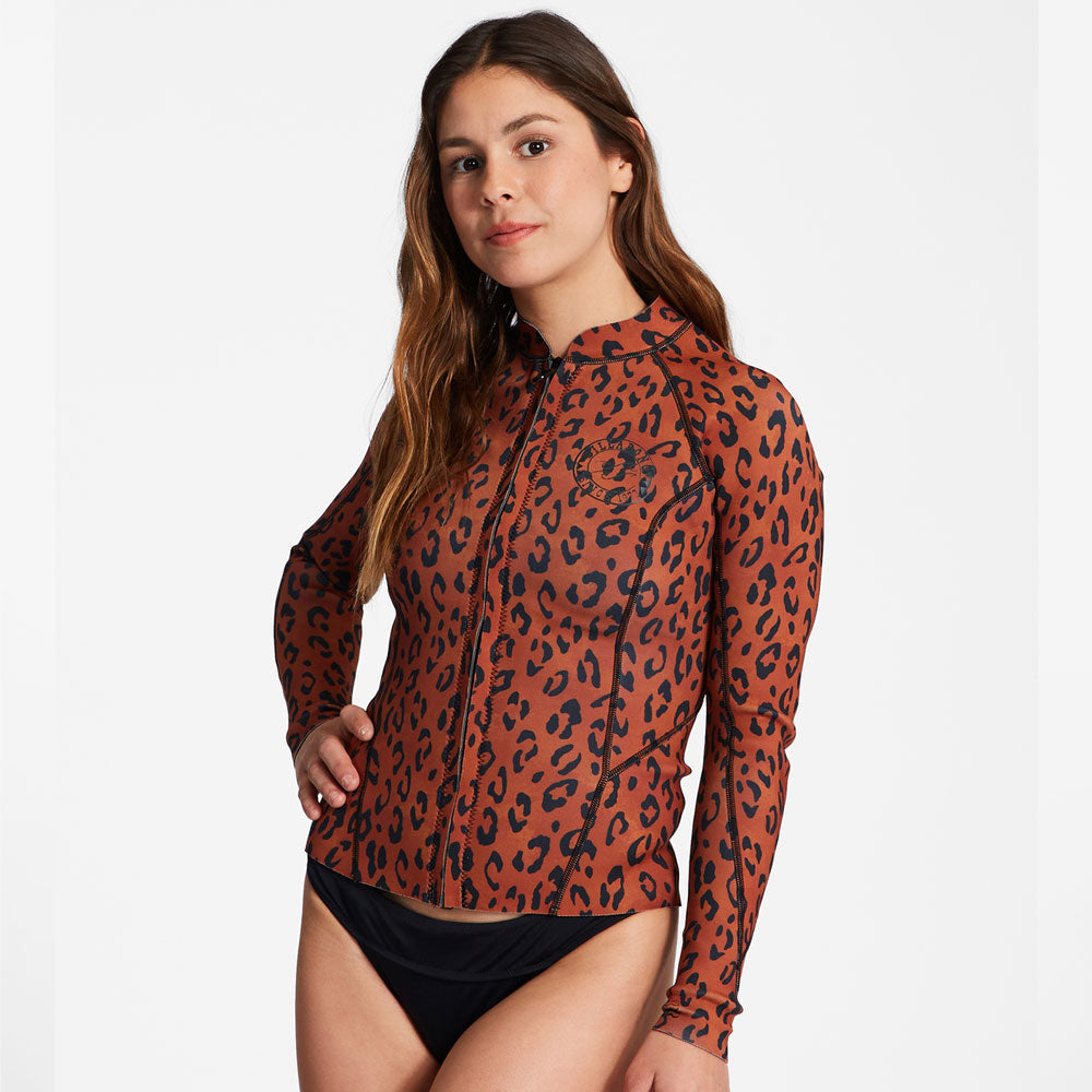 Billabong Womens Peeky Wetsuit Jacket - Spotted