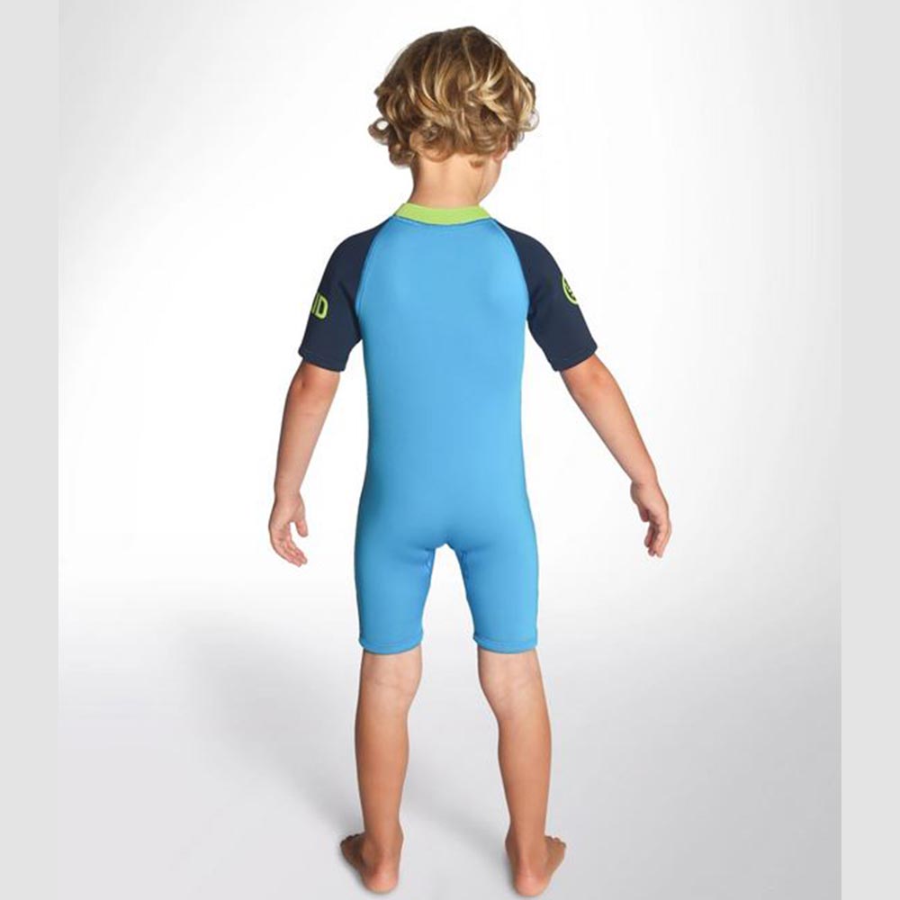 C Skins Baby C Kid Shortie Wetsuit - Cyan Navy Lime