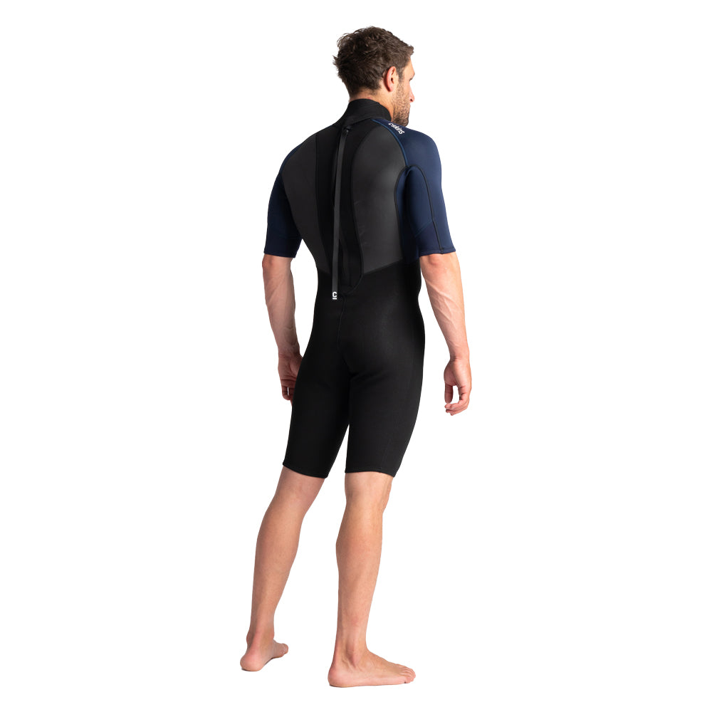 C-Skins Element 3/2mm Shortie Wetsuit  - Black/Slate/Cyan