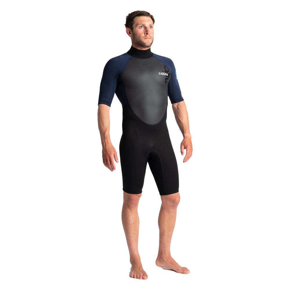 C-Skins Element 3/2mm Shortie Wetsuit  - Black/Slate/Cyan