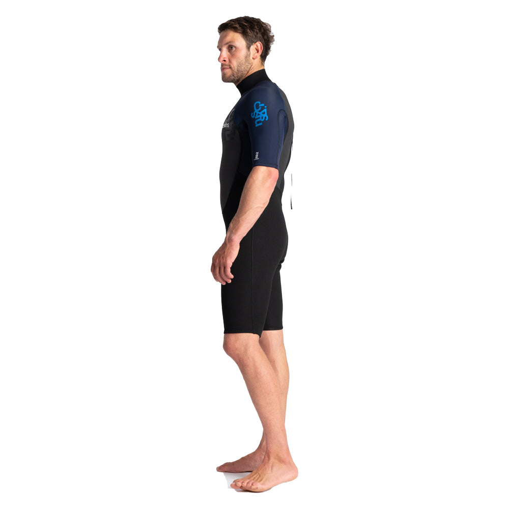 C-Skins Element 3/2mm Shortie Wetsuit  - Black/Slate/Cyan