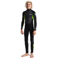 C-Skins Junior Element 3/2mm Back Zip Wetsuit - Black/Lime/Multi