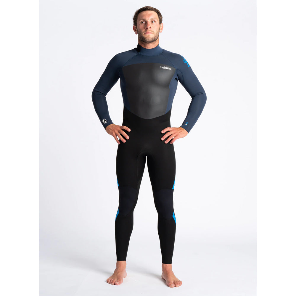 C-Skins Legend 3/2mm BZ Summer Wetsuit  - Black Bluestone