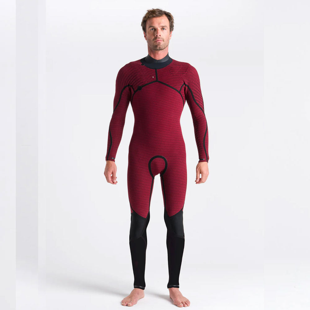 C-Skins ReWired 4/3mm CZ Wetsuit  - Anthracite/Black X/Saffron