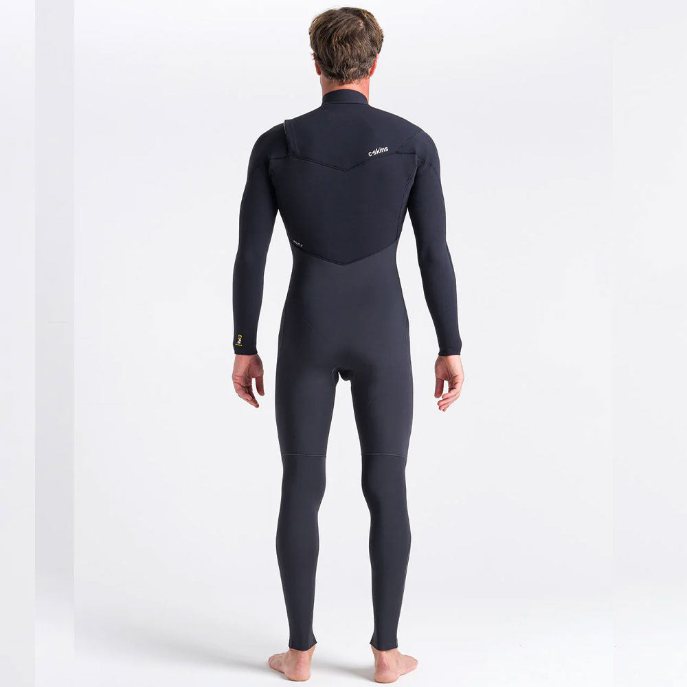 C-Skins ReWired 4/3mm CZ Wetsuit  - Anthracite/Black X/Saffron
