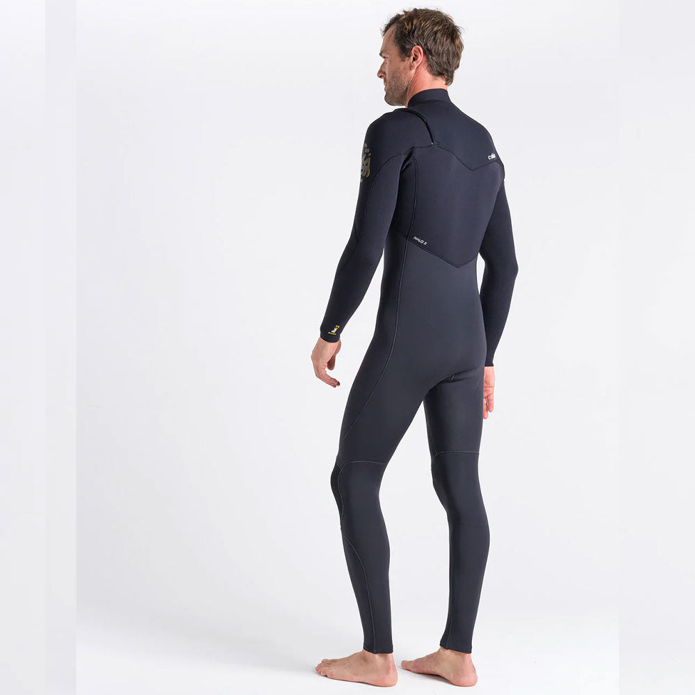 C-Skins ReWired 4/3mm CZ Wetsuit  - Anthracite/Black X/Saffron